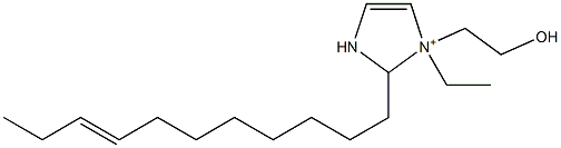 1-Ethyl-1-(2-hydroxyethyl)-2-(8-undecenyl)-4-imidazoline-1-ium Struktur