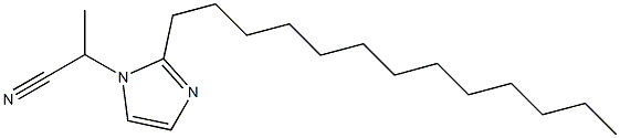 1-(1-Cyanoethyl)-2-tridecyl-1H-imidazole Struktur