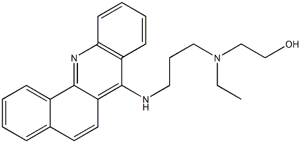 2-[N-[3-[[Benz[c]acridin-7-yl]amino]propyl]-N-ethylamino]ethanol Struktur