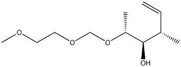 (2R,3R,4S)-2-[(2-Methoxyethoxy)methoxy]-4-methyl-5-hexen-3-ol Struktur