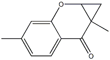 1,1a-Dihydro-4,7a-dimethylbenzo[b]cyclopropa[e]pyran-7(7aH)-one Struktur