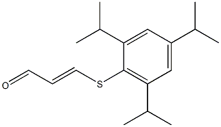 3-(2,4,6-Triisopropylphenylthio)acrylaldehyde Struktur