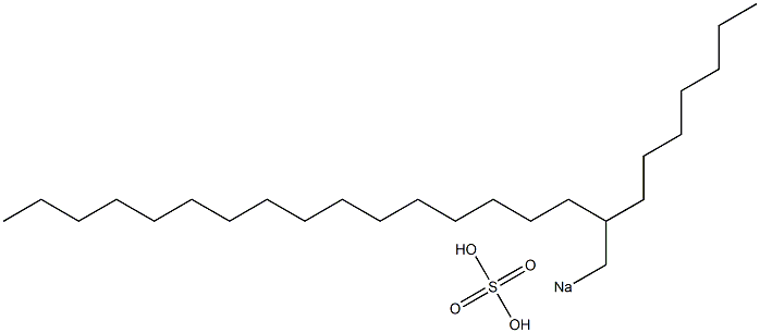 Sulfuric acid 2-heptyloctadecyl=sodium salt Struktur