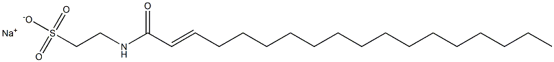 N-(2-Octadecenoyl)taurine sodium salt Struktur