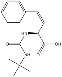 (2S,3Z)-2-[[[(1,1-Dimethylethyl)amino]carbonyl]amino]-4-phenyl-3-butenoic acid Struktur