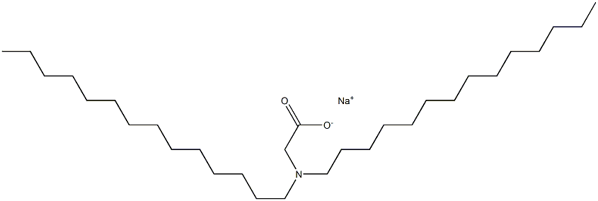 N,N-Ditetradecylglycine sodium salt Struktur