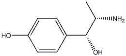 (1R,2S)-2-Amino-1-(4-hydroxyphenyl)propane-1-ol Struktur