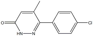 5-Methyl-6-(4-chlorophenyl)-2,3-dihydropyridazine-3-one Struktur