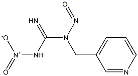 1-Nitro-3-nitroso-3-(3-pyridylmethyl)guanidine Struktur