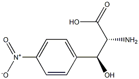 (2R,3S)-2-Amino-3-hydroxy-3-(4-nitrophenyl)propionic acid Struktur