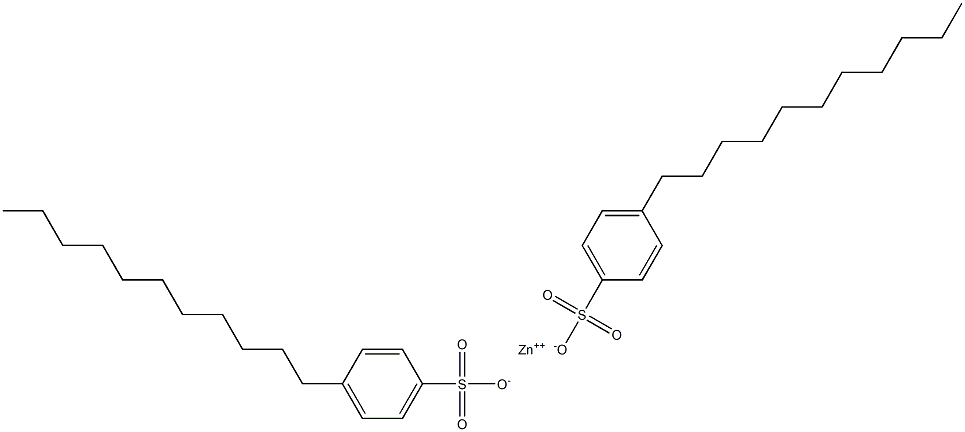 Bis(4-undecylbenzenesulfonic acid)zinc salt Struktur