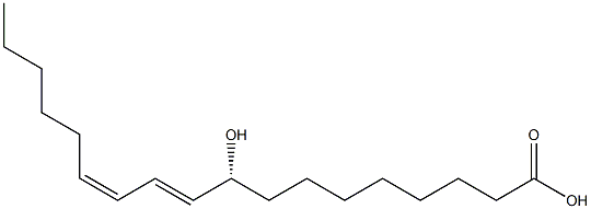 [10E,12Z,R,(-)]-9-Hydroxy-10,12-octadecadienoic acid Struktur