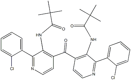 2-Chlorophenyl[3-[(1-oxo-2,2-dimethylpropyl)amino]pyridin-4-yl] ketone Struktur