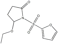 5-Ethoxy-1-(2-furylsulfonyl)pyrrolidin-2-one Struktur