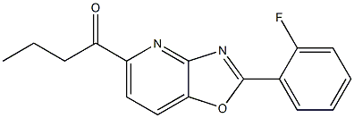 2-(2-Fluorophenyl)-5-butanoyloxazolo[4,5-b]pyridine Struktur