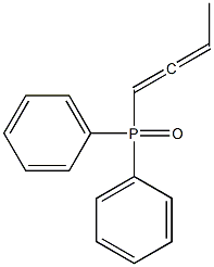 (1,2-Butadienyl)diphenylphosphine oxide Struktur