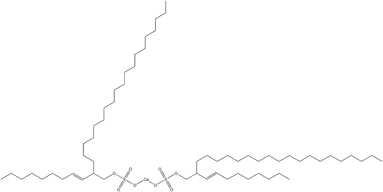 Bis[2-(1-nonenyl)henicosyloxysulfonyloxy]calcium Struktur