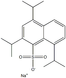 2,4,8-Triisopropyl-1-naphthalenesulfonic acid sodium salt Struktur