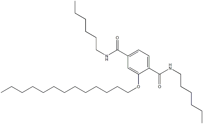 2-(Tridecyloxy)-N,N'-dihexylterephthalamide Struktur