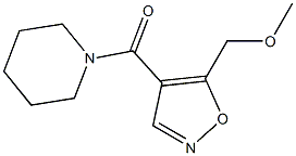 4-(Piperidinocarbonyl)-5-(methoxymethyl)isoxazole Struktur