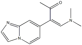 7-[1-[(Dimethylamino)methylene]-2-oxopropyl]imidazo[1,2-a]pyridine Struktur