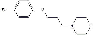 4-[3-(4-Hydroxyphenoxy)propyl]morpholine Struktur