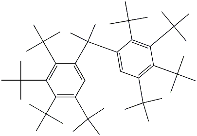 2,2-Bis(2,3,4,5-tetra-tert-butylphenyl)propane Struktur