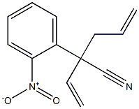 2-(2-Nitrophenyl)-2-allyl-3-butenenitrile Struktur