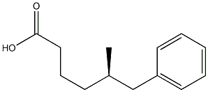 [R,(+)]-5-Methyl-6-phenylhexanoic acid Struktur