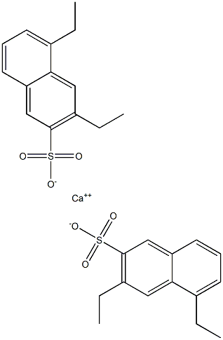 Bis(3,5-diethyl-2-naphthalenesulfonic acid)calcium salt Struktur