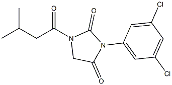 3-(3,5-Dichlorophenyl)-1-(3-methylbutyryl)-2,4-imidazolidinedione Struktur