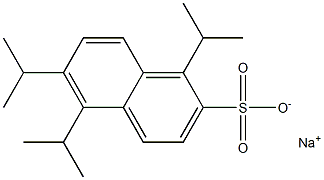 1,5,6-Triisopropyl-2-naphthalenesulfonic acid sodium salt Struktur