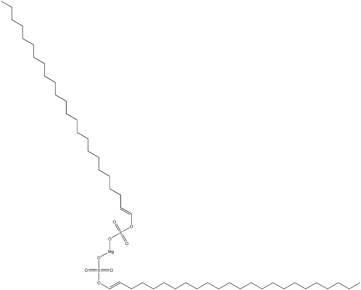 Bis[(1-tetracosenyloxy)sulfonyloxy]magnesium Struktur