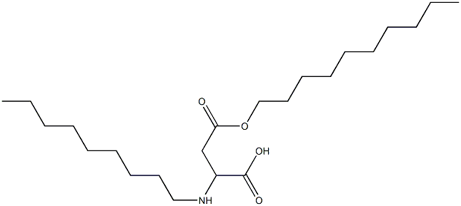 2-Nonylamino-3-(decyloxycarbonyl)propionic acid Struktur