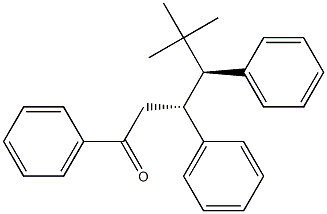 (3R,4S)-5,5-Dimethyl-1,3,4-triphenylhexan-1-one Struktur