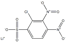 2-Chloro-3,4-dinitrobenzenesulfonic acid lithium salt Struktur