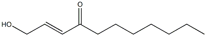 (E)-1-Hydroxy-2-undecen-4-one Struktur