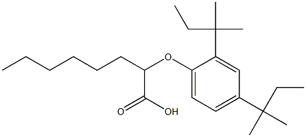 2-(2,4-Di-tert-pentylphenoxy)octanoic acid Struktur