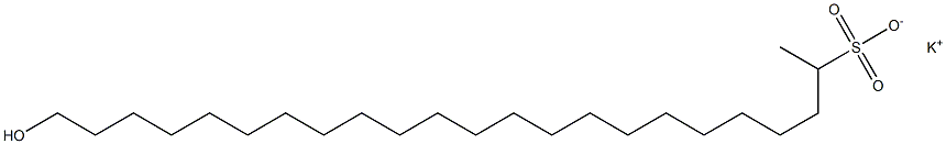 23-Hydroxytricosane-2-sulfonic acid potassium salt Struktur