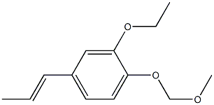 1-Ethoxy-2-methoxymethoxy-5-(1-propenyl)benzene Struktur