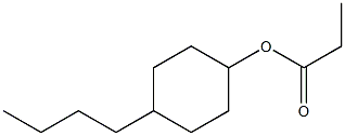 Propionic acid 4-butylcyclohexyl ester Struktur