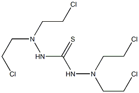 1,1,5,5-Tetrakis(2-chloroethyl)thiocarbonohydrazide Struktur