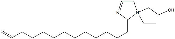 1-Ethyl-1-(2-hydroxyethyl)-2-(12-tridecenyl)-3-imidazoline-1-ium Struktur