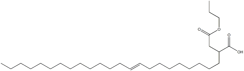 2-(9-Tricosenyl)succinic acid 1-hydrogen 4-propyl ester Struktur