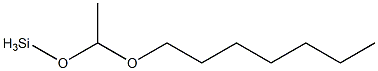 [1-(Heptyloxy)ethoxy]silane Struktur