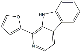 1-(2-Furyl)-9H-pyrido[3,4-b]indole Struktur