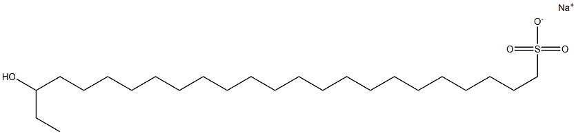 22-Hydroxytetracosane-1-sulfonic acid sodium salt Struktur