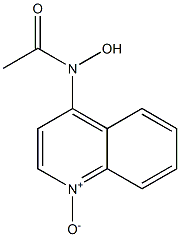 4-[(Acetyl)hydroxyamino]quinoline 1-oxide Struktur