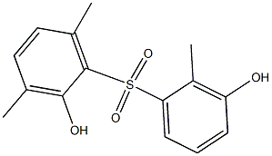 2,3'-Dihydroxy-2',3,6-trimethyl[sulfonylbisbenzene] Struktur