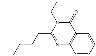 2-Pentyl-3-ethylquinazolin-4(3H)-one Struktur